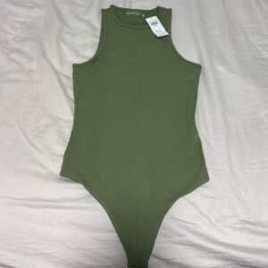 Abercrombie & Fitch Olive Green Bodysuit Never worn